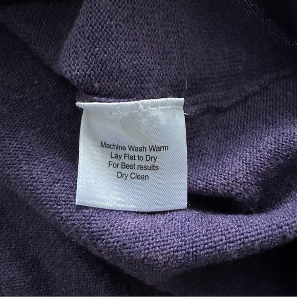 Pronto Uomo Merino Wool Sweater 2XL Italian Eggplant - Picture 5 of 7
